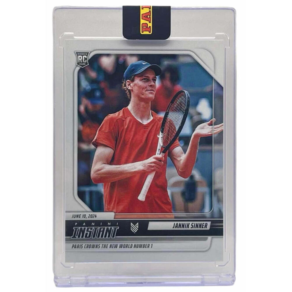 2024 Panini Instant # 1 Jannik Sinner Tennis Rookie Card (RC )